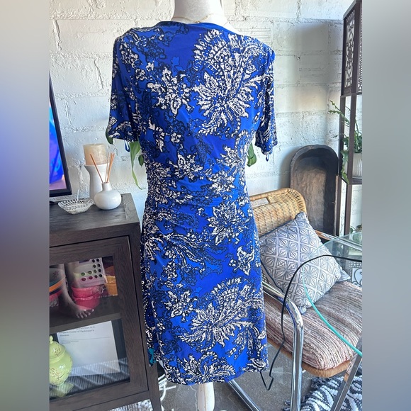Jones NY Vibrant Blue Dress - Picture 4 of 8